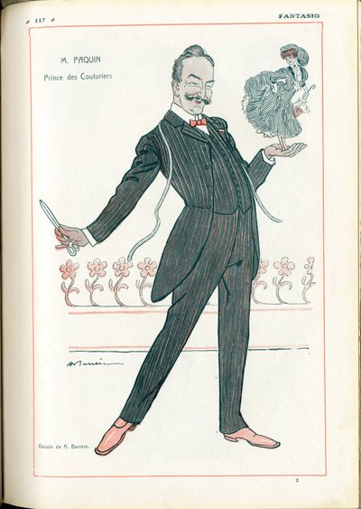Fantasio: Berufe, Mode - Schneider Couturier, Paquin, 15/06/1907 (Gravur) von Adrien Barrere