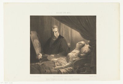 Tintoretto am Sterbebett seiner Tochter von Adrien Canelle