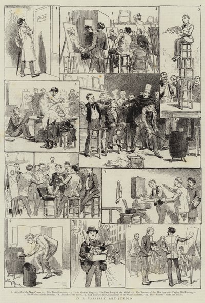 In einem Pariser Kunststudio von Adrien Emmanuel Marie