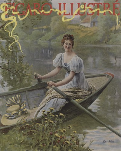 An der Seine. Titelbild von Le Figaro Illustre, Juli 1895 von Adrien Moreau