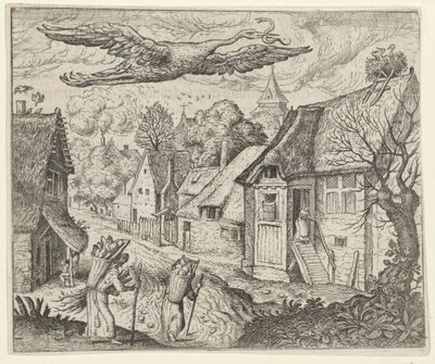 Fabel vom alten Storch von Egidius  Sadeler (II)