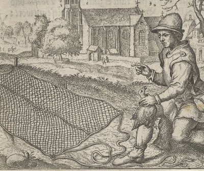 Fabel vom Vogelfänger und dem Rebhuhn von Egidius  Sadeler (II)