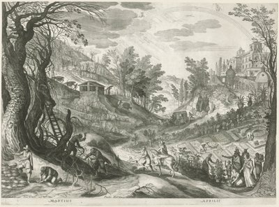 März und April von Egidius  Sadeler (II)