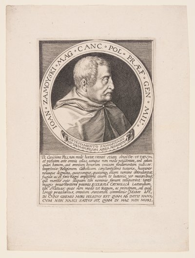 Jan Zamoyski, polnischer Adliger, Großer Kronkanzler von Aegidius Sadeler II