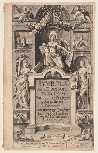 Titelseite zu Symbola varia diversorum von Aegidius Sadeler II
