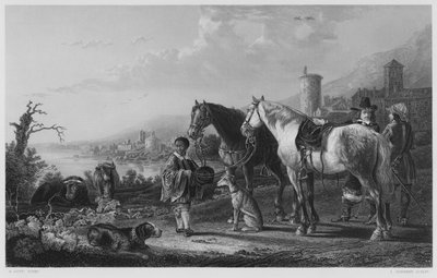 Der Neger-Page (Stich) von Aelbert (after) Cuyp