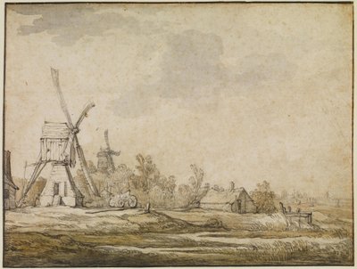 Eine Landschaft mit Mühlen von Aelbert Cuyp
