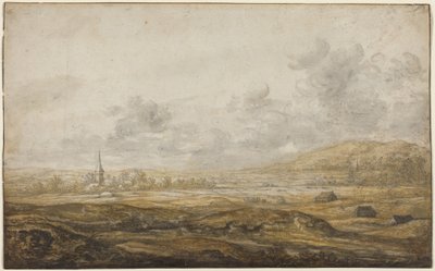 Panorama-Landschaft entlang des Rheins von Aelbert Cuyp