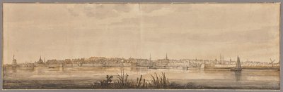 Panoramablick auf Dordrecht und den Fluss Maas von Aelbert Cuyp
