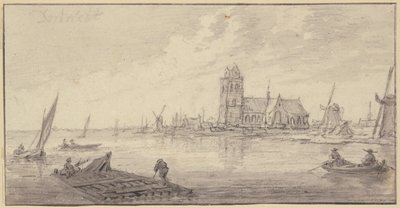 Flößer vor Dordrecht von Aelbert Cuyp