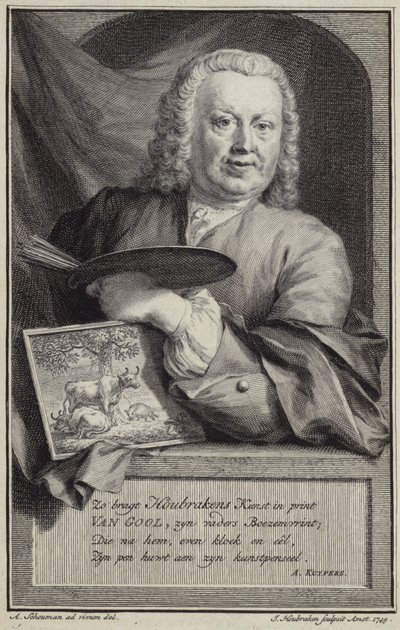 Porträt von Jan van Gool von Aert Schouman