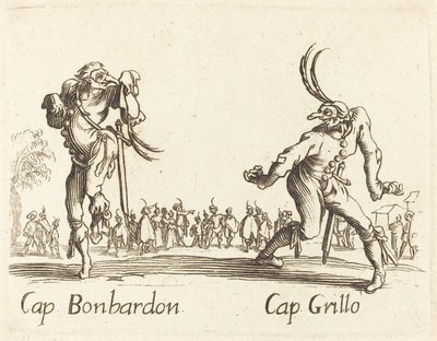 Kapitän Bonbardon und Kapitän Grillo von After Jacques Callot