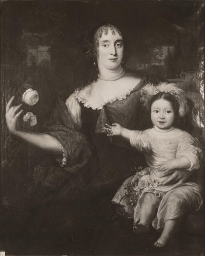 Doppelporträt von Maria van Berckel und ihrer Tochter von After Jan de Baen