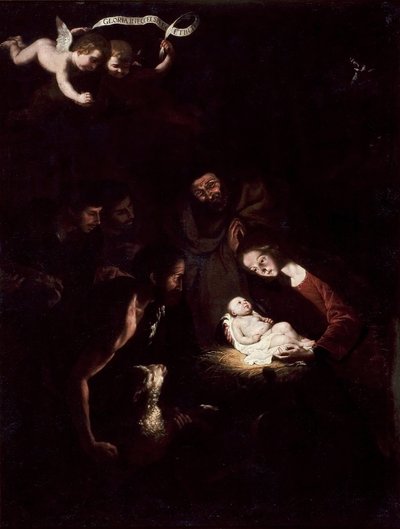 Anbetung der Hirten von after Jusepe de Ribera