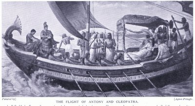 Die Flucht von Antonius und Kleopatra, ca. 1920 von Agnes Pringle