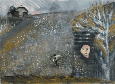 Ländliches Feld Versteckter Blick von Agnieszka Paluch