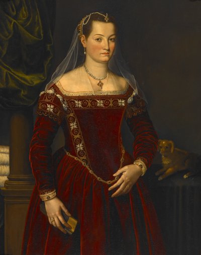 Porträt einer Dame von Agnolo Bronzino