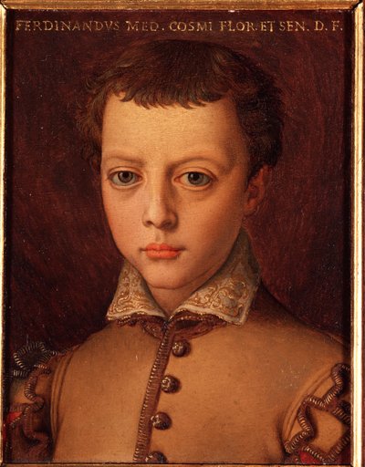 Porträt von Ferdinand I. de Medici (1549-1609) als Junge von Agnolo Bronzino