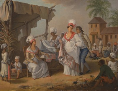 Markttag, Roseau, Dominica, ca. 1780 von Agostino Brunias
