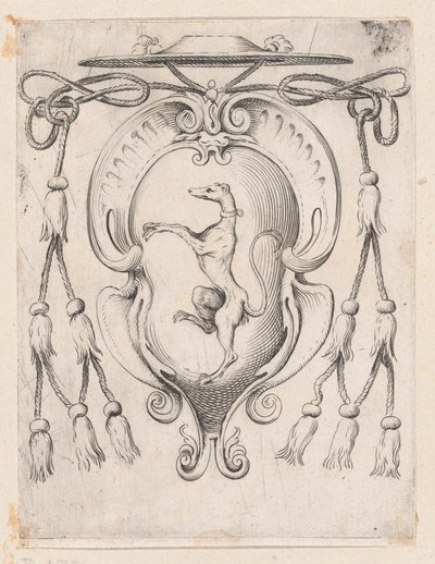 Wappen eines Kardinals der Familie Sampieri von Agostino Carracci