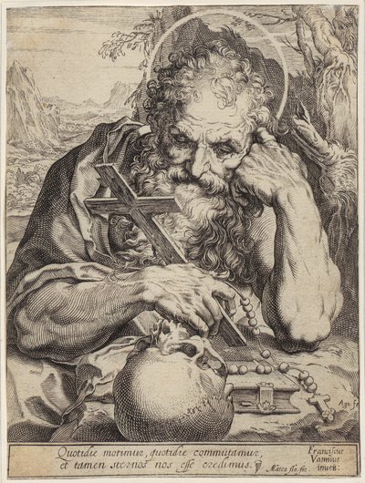 Heiliger Hieronymus von Agostino Carracci
