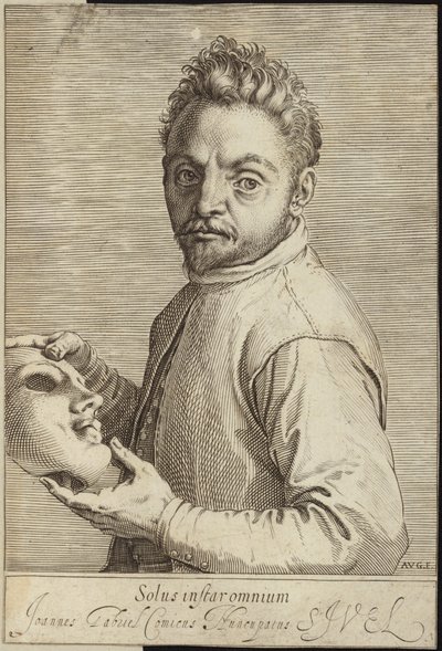 Porträt von Giovanni Gabrielli von Agostino Carracci