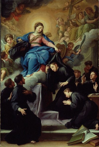 Die Madonna mit den sieben Gründern des Servitenordens, um 1728 von Agostino Masucci