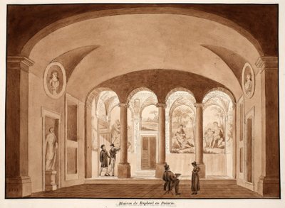 Raphaels Haus auf dem Palatin, 1833 von Agostino Tofanelli