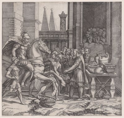 Camillus, datiert 1531 von Agostino Veneziano