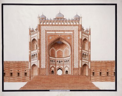 Das Tor von Futtypore, Sicri, ca. 1815 von Agra School