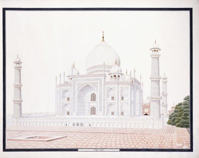 Der Taj, ca. 1815 von Agra School