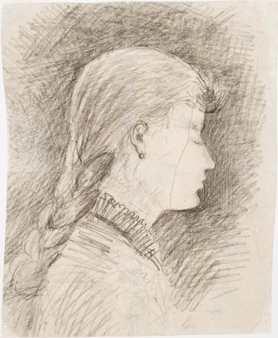 Kopf eines Mädchens (Gerda Ringbom, später Bergroth) von Akseli Gallen-Kallela