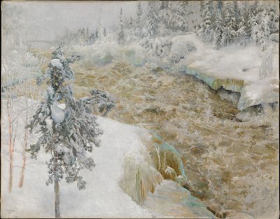 Imatra im Winter von Akseli Gallen-Kallela