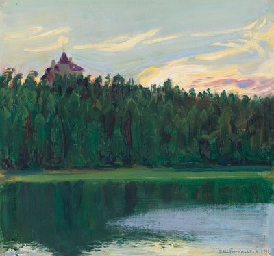 Landschaft am See von Akseli Gallen-Kallela