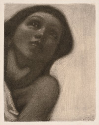 Mezzotinto (Thema aus dem Jusélius-Mausoleum-Fresko "Der Frühling") von Akseli Gallen-Kallela