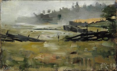 Nebelige Landschaft von Akseli Gallen-Kallela