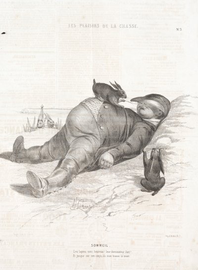 Die Freuden der Jagd: Schlaf von Alade Joseph Lorentz