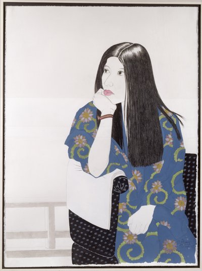 Blauer Kimono, 1995 von Alan Byrne
