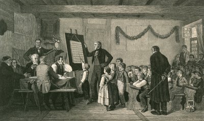 Untersuchung einer Dorfschule von Albert Anker