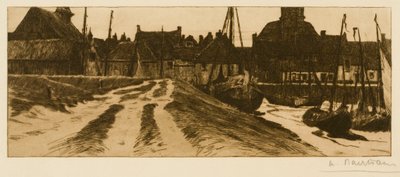 Der kleine Hafen von Terneuzen am Abend von Albert Baertsoen