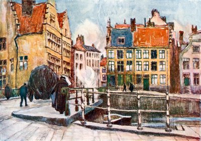 Die "Pont aux Herbes," Gent von Albert Baertsoen