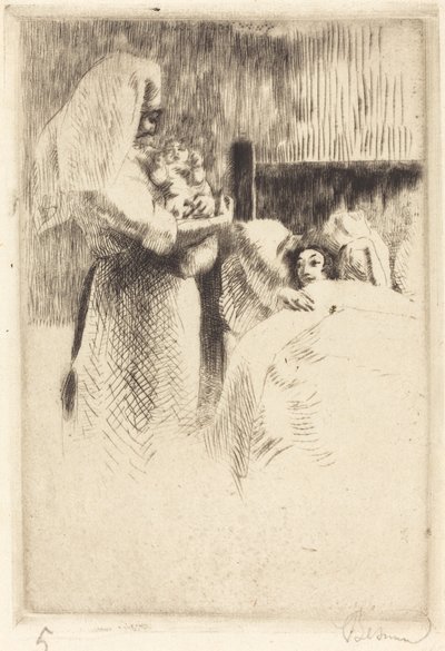 Geburtsanzeige für Anne-Élisabeth Besnard von Albert Besnard