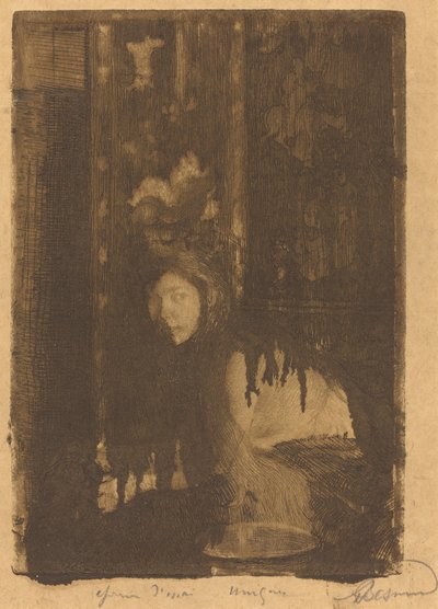 Frau mit einer Vase von Albert Besnard