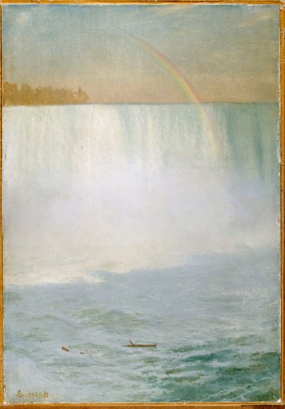 Wasserfall und Regenbogen, Niagara von Albert Bierstadt