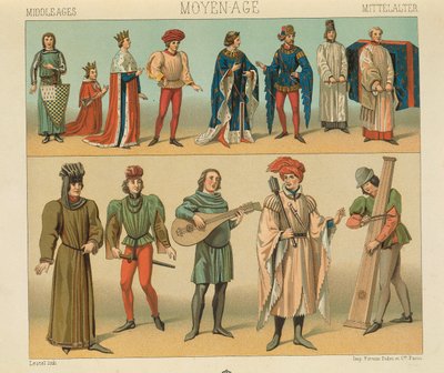 "Le Costume Historique" (Die vollständige Kostümgeschichte) von Auguste Racinet, Band IV von Albert Charles August Racinet