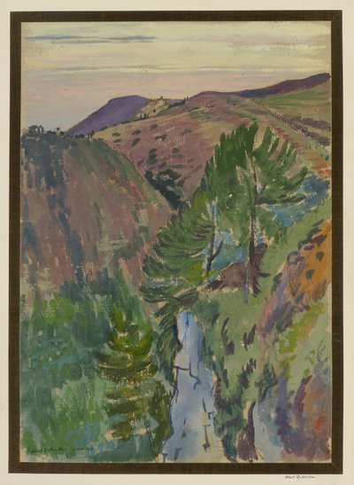 Landschaft bei Grasse von Albert Daniel Rutherston
