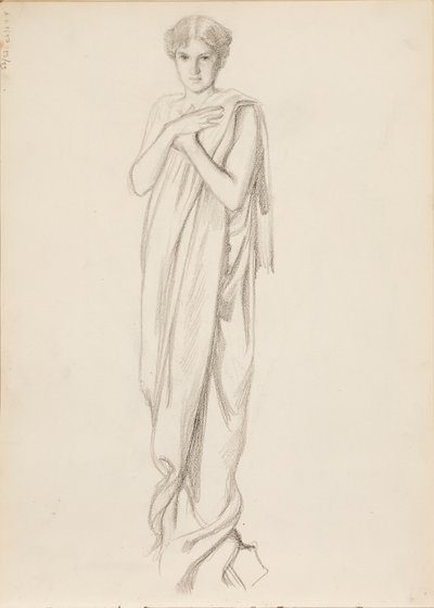 Aino Ackté als Alcestis, Skizze von Albert Edelfelt