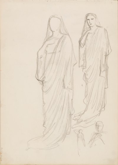 Aino Ackté als Alcestis, Skizze von Albert Edelfelt