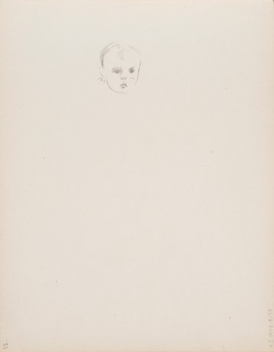 Kopf eines Kindes von Albert Edelfelt