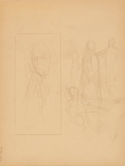 Personenskizzen von Albert Edelfelt